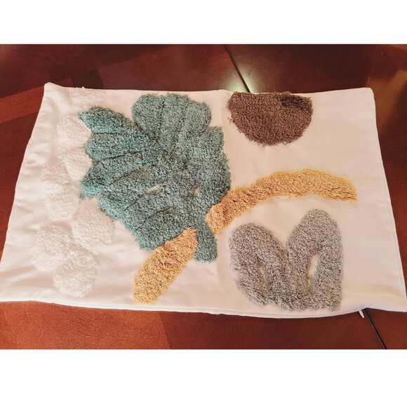 Modern Boho Throw Pillow Cover Decorative Case Accent Leaf Abstract Decor 12x20 - Picture 2 of 11